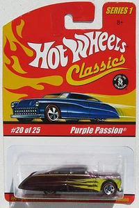 HOT WHEELS CLASSICS SERIES 1 PURPLE PASSION PURPLE RLT #20 OF 25 - Picture 1 of 2