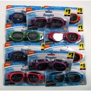 Swimgear Lot 10 Pairs Adult Swim Goggles - PC lens - Adjustable New - Picture 1 of 4