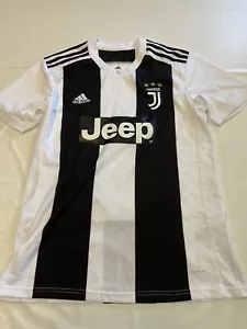 Mens ADIDAS White 2018/2019 JUVENTUS Home Soccer Jersey Sz L - Picture 1 of 5