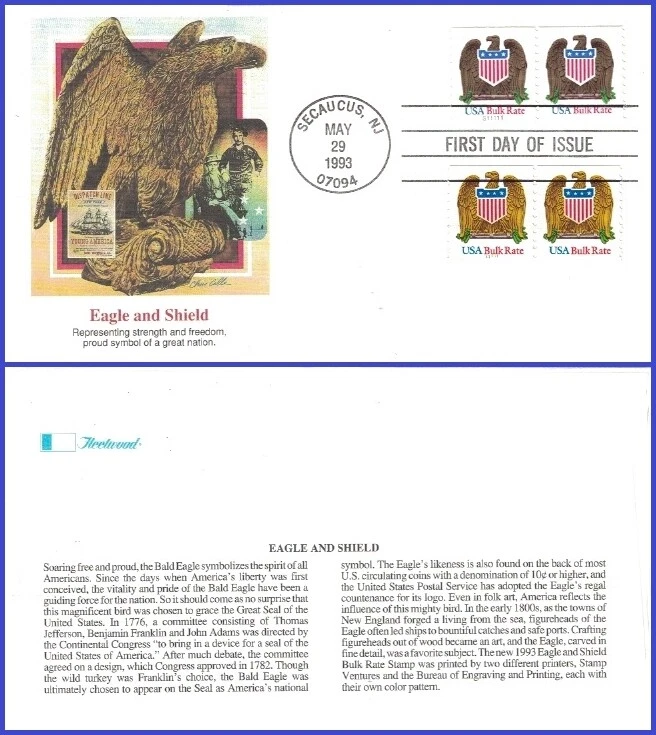 USA5 #2604 Pl #S11111; 11111 U/A FLEETWOOD FDC PNC2  Eagle & Shield - Image 1 of 1