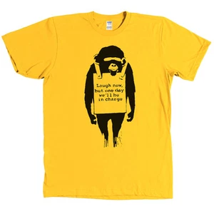 Camisa de mono Banksy Laugh Now But One Day We'll Be In Charge - MUCHOS COLORES - Imagen 1 de 18