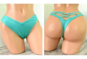 Bragas Victoria's Secret Panty descaradas pierna alta tiras recortadas tanga talla grande - Imagen 1 de 18