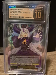 La+ Darkness Weiss Schwarz English WE36-E01HLP Hololive Parallel CGC Pristine 10 - Picture 1 of 2