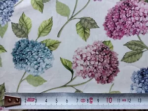 SUFFOLK PRIZE A - HYDRANGEA FLOWERS Liberty Tana Lawn cotton Approx 67 x 15 cm - Picture 1 of 4