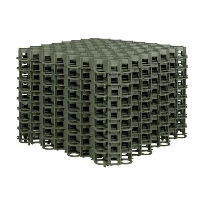 Fixkraft 10x Rasengitter Paddockplatten 50x50 cm 2,5 m² Grün - Bild 1 von 4