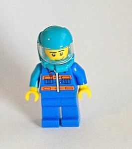 lego blaue motorradfahrer minifigur - Bild 1 von 3
