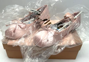 Miu Miu ITALY Ballet Flats Size 35 Silk Pink US 5 NEW IN BOX - Picture 1 of 6