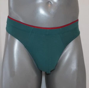 NEW MEN'S COTTON BLEND GREEN THONG - Picture 1 of 5