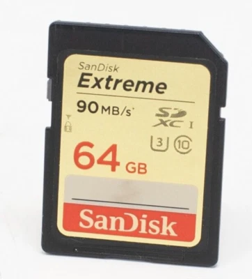 SanDisk Extreme 64 GB 90MB/s Class 10 SDXC Memory Card - Image 1 of 2