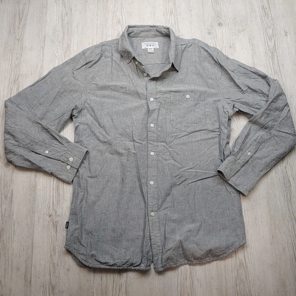 Crooks & Castles Button Down Shirt Long Sleeve Men's Size XL Casual Wear Grey - Image 1 of 4