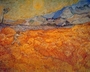 Reaper-Quick von Vincent Van Gogh Giclée Kunstdruck Reproduktion auf Leinwand - Bild 1 von 1
