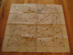 old overview map for the 2 Army Northern Section WW1 Cambrai Hindenburg - Picture 1 of 19