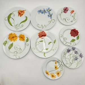Set Of 8 Westbury Court Lyrical Blooms 4 Salad Plates 4 Dinner Plates - Picture 1 of 5