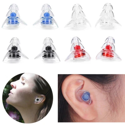 1Pair Silicone Noise Cancelling Ear Plugs Sleeping Concert Hear Safe Earplugs