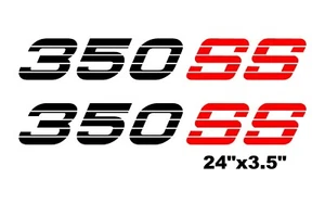 Chevy 350 SS Side Bed Decals Stickers Silverado Pick Up Lettering Logo - Picture 1 of 2