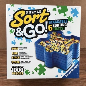 Ravensburger SORT & GO Puzzle Accessory 6 Stackable Plastic Sorting Trays Sealed - Bild 1 von 9
