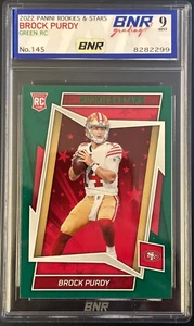 2022 Rookies and Stars Green #145 Brock Purdy Rookie Graded Mint 9 - Picture 1 of 2