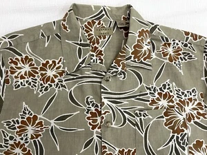 Camisa Hawaiana Edición Natural Lino Bld Para Hombres XL Abotonada Manga Corta Tropical - Imagen 1 de 9
