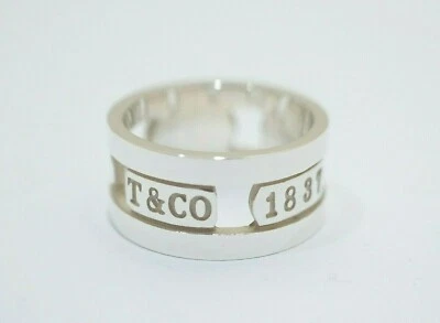 Tiffany & Co. Sterling Silver 1837 Element Band Ring Size 7" - Image 1 of 4