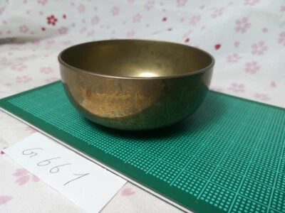 2.913" Japanese Buddhist Bell Zen Gong Rin G661 Good Sound  VTG - Image 1 of 3