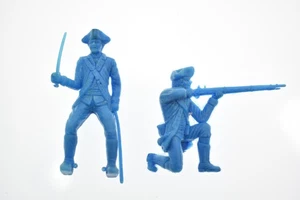 Vintage Blau Bürgerkrieg? Revolutionskrieg? Soldaten Tortenaufleger? spielzeug? Hongkong - Bild 1 von 2