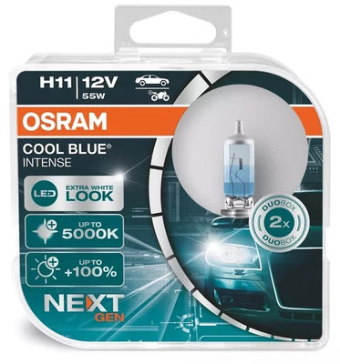 2x OSRAM H11 Cool Blue INTENSE Next Generation 5000K +100% Halogen LED LOOK - Bild 1 von 2