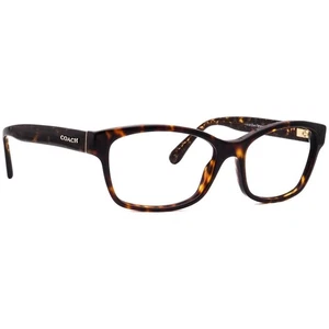Coach Eyeglasses HC 6116 5120 Dark Tortoise Semi Butterfly Frame 54[]16 135 - Picture 1 of 6