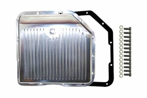 Polished Finned Aluminum Turbo 350 Transmission Pan, Fits Chevy CBC TH-350 TH350 - Picture 1 of 1