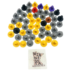 55 Knex Assorted Track Connector Pegs Pins - K'nex Mario Kart Wii - Picture 1 of 3