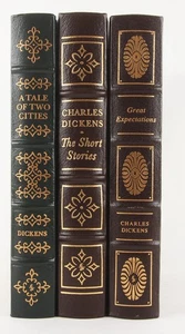Chas. Dickens 3 Fine Easton Press Great Expectations, Two Cities, Short Stories - Imagen 1 de 11