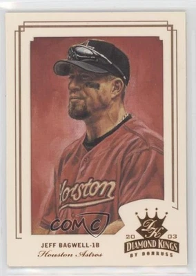 2003 Donruss Diamond Kings Bronze Foil Jeff Bagwell #102 HOF - Image 1 of 2