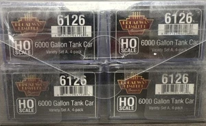Broadway Limited HO Scale #6126 Variety Set of 4 6000 Gallon Tank Car NIB CC - Picture 1 of 3
