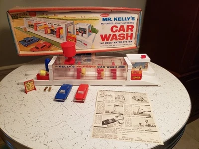 LAVADO AUTOMÁTICO DE AUTOS MR. KELLY'S de Remco con CAJA ORIGINAL 1963 ¡FUNCIONANDO! Foto 1 de 4