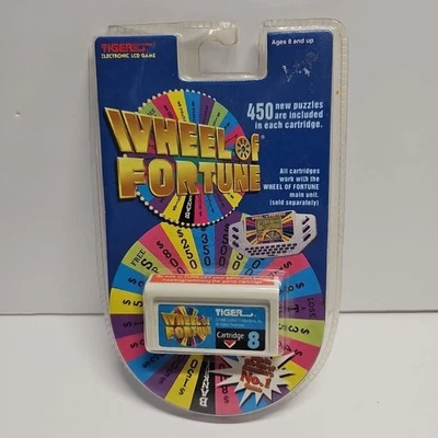 Wheel Of Fortune Cartridge 8 Tiger Electronics LCD Game 450 New Puzzles 1996 New - Image 1 of 2