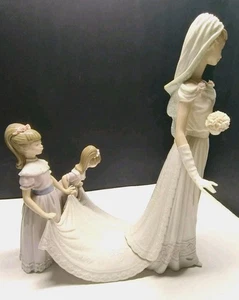 MINT Lladro "Here Comes the Bride" Vintage Figurine #1446 Retired Wedding Gift - Picture 1 of 9