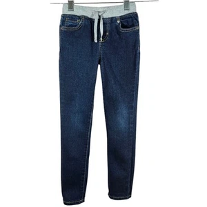 Cat & Jack Dark Blue Skinny Jeans Jeggings with Elastic Waistband Girls Size 6 - Picture 1 of 8