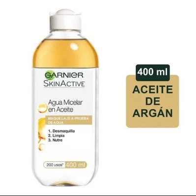 Garnier Agua Micelar En Aceite De Árgan 400ml - Image 1 of 2