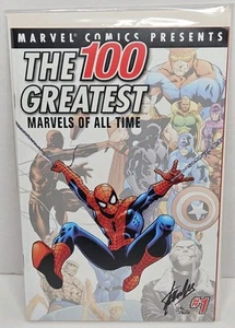 Las 100 mejores maravillas de todos los tiempos #1 (2001) firmadas por Stan Lee con certificado de autenticidad Marvel Comics - Imagen 1 de 7