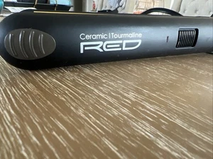 RED by Kiss Ceramic Tourmaline Professional Flat Iron w Temperature Control - Picture 1 of 7