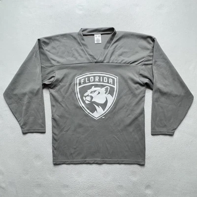Camiseta deportiva de hockey de práctica gris de los Florida Panthers #45 Troy pequeña para adulto manga larga Foto 1 de 4