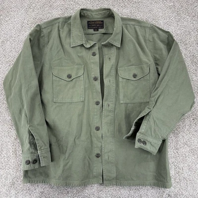 Camiseta Filson Field verde fatiga lavada para hombre XXL pesada 100 % algodón Foto 1 de 4