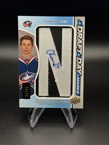 2016-17 Upper Deck SP Game Used Oliver Bjorkstrand Draft Day Marks "N" DDM /35 - Bild 1 von 2