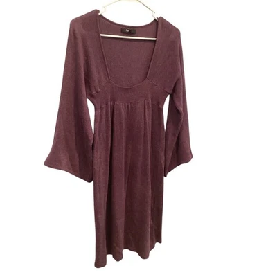 Vestido Suéter Vintage Pequeño Berenjena Púrpura Capricho Y2K Bruja Buffy Gilmore Foto 1 de 4