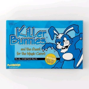 Killer Bunnies Quest for the Magic Carrot Board Game Blue-Yellow-Pink Cards - Picture 1 of 5