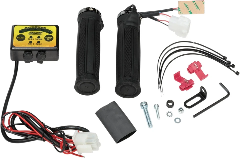 Moose Racing 0631-0155 ATV Clamp-On Quad Zone Heated Grip Kit - Bild 1 von 1