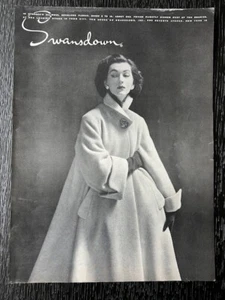 50's Swansdown Fashion Ad - Dovima 1952 - Bild 1 von 1