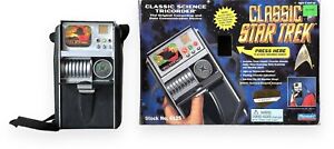 Star Trek Classic Playmates Science Tricorder with Box - WORKING