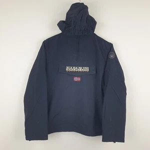 Chaqueta Napapijri Niños 14 Años Abrigo Forrado Negro 1/4 Cremallera Pullover Bolsillo Canguro - Imagen 1 de 17