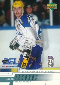 2000-01 Upper Deck LED #219 ALEXEI YEGOROV - SERC Schwenningen Wild Wings