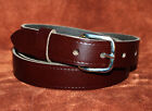 Brown 25 mm Wide Hand Made Real Leather Belt 1 inch Trouser XL XXX Large D12